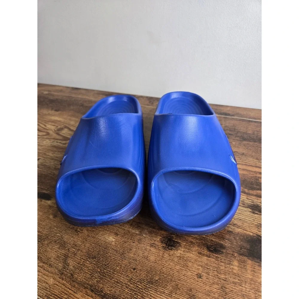 Nike Calm Slide Hyper Royal Blue Mens 9 DX4816-400 ReactX Foam Sandals Slip-On